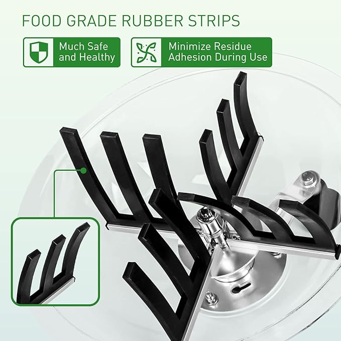 19 inch Bud Leaf Bowl Trimmer with Clear Visibility Dome Sharp Stainless Steel Blades with Spin Cut Solid Metal Gear Box for Hydroponic Plant
