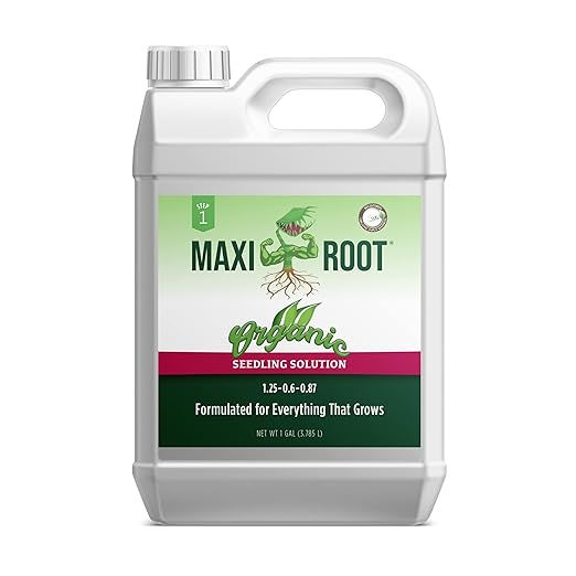 Organic Seedling Fertilizer 1 Gal CDFA Organic Registered. Plant Care Fertilizer for Vegetable Gardens Like Tomato Cucumber Beans Carrots and All Other Plants