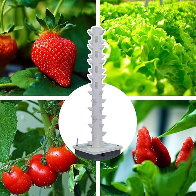 45-Hole aquaponics Planting Indoor hydroponic Tower Planting Planting Tower Mist Planting