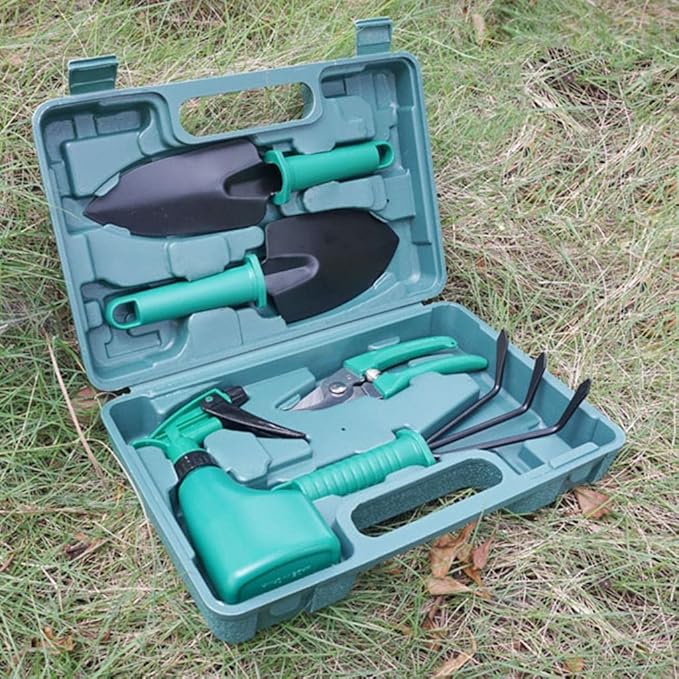 Gardening Tools Set Portable 5Pcs Stainless Steel Garden Tool Sets Gardening Gifts for Women Men