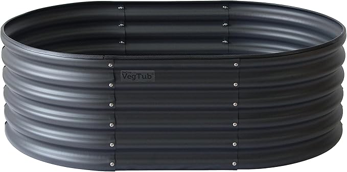 VegTub Modular Metal Raised Bed Kit - Charcoal