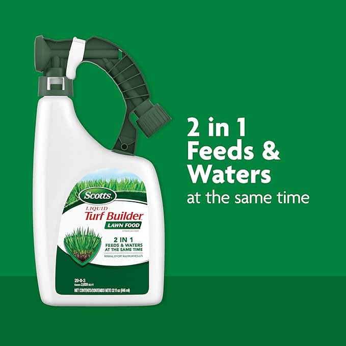 Scotts Liquid Turf Builder Lawn Food and Scotts Liquid Turf Builder Plus 2 Weed Control 3 Container Bundle