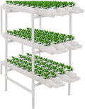3 Layers 108 Plant Sites Hydroponic Site Grow Kit 12 Pipes Hydroponic Growing System Water Culture Garden Plant System for Leafy Vegetables Lettuce Herb Celery