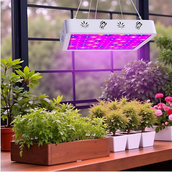2025 1000W(HPS) Full Spectrum LED Plant Grow Light for Indoor Plants Vegetables Flowers - Energy Saving with Timer &amp Dimmable Function