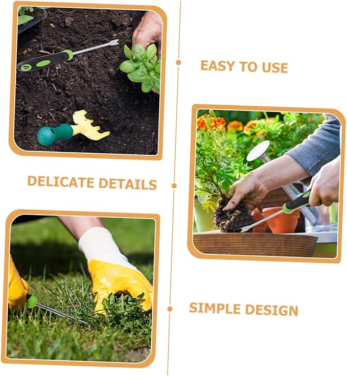 2pcs Weed Remover Tool Lightweight Garden Puller for Efficient Weeding Loosening and Plant Uprooting Gardens and Yards Versatile Manual Tool for Home and Agricultural Use