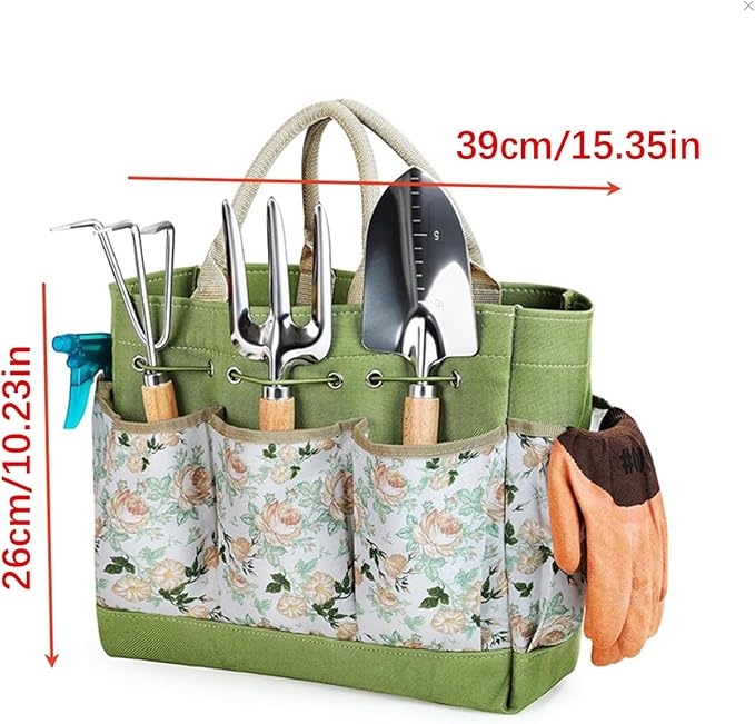 Easy to Garden Hand Tool Set Stainless Steel Smooth Surfaces Facilitating Quick Maintenance Includes Storage Bag Easy to Stainless Steel Garden Tool Set Smooth Surfaces for Quick Maintenance