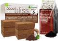 Coco Coir 650gm Bricks (6-Pack) + Worm Bliss (8 Qts) - Organic Coco Coir for Plants &amp Worm Castings for Plants - Coconut Coir Bricks - Earthworm Castings Worm Fertilizer - Garden Soil Potting Mix