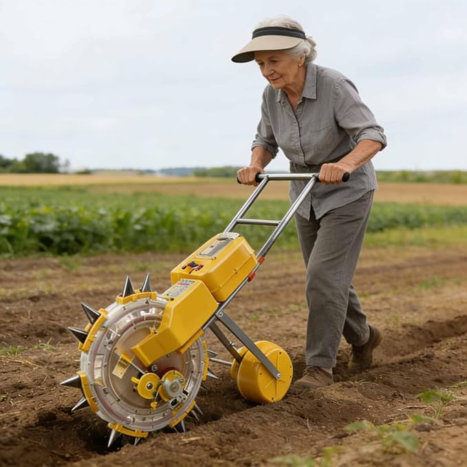 Hand Seed Spreader 5~8 Nozzles Adjustable Manual Seeder Planter Tool Precision Row Planter Fertilizer Applicator for Peanuts Corn Soybeans Peas