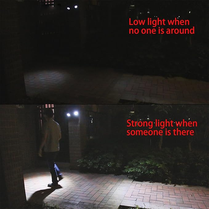 2 Pack Solar Outdoor Lights 30 LED Motion Sensor Solar Spot Lights Outdoor IP65 Waterproof Dusk to Dawn LED Motion Sensor Outdoor Lights for Yard Landscape Garage Pathway Wall