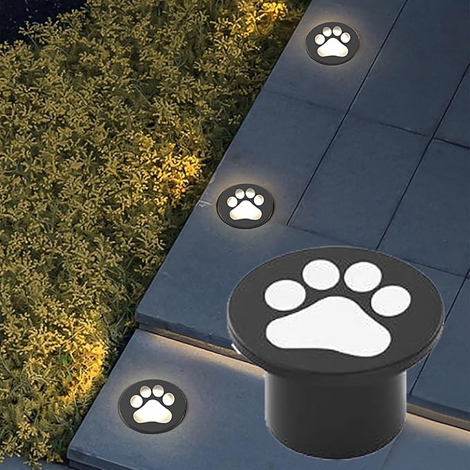 LED Buried Lights - Outdoor Landscape Lights 12W Warm White Recessed Underground Spotlight Corridor Staircase Lighting Light IP65 Waterproof Ground Light For Driveway Park Patio Decor(B12W-