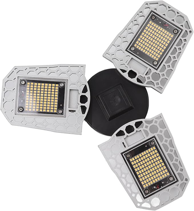 LED Grow Light High Performance Full Spectrum 297 LEDs Folding Three Leaves Indoor Plant Grow Light for Greenhouse Succulent 100‑277V Aluminum ABS E27 E26 Lamp