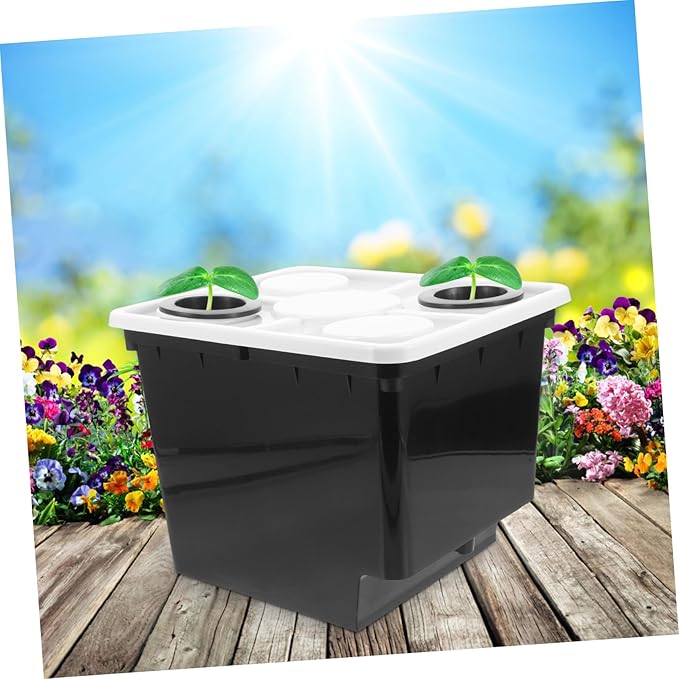 balacoo Greenhouse Soilless Cultivation Bucket for Hydroponic Plants Balcony Indoor Garden Hotel Use
