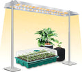 Grow Light Stand with Aluminum Alloy Frame 60W High-Power Full Spectrum Plant Grow Lights for Indoor Plants 4/8/12H Timer 10 Dimmable Levels Adjustable Height Ideal for Seedlings
