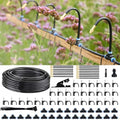 360° Automatic Drip Irrigation Kit - 5/16'' Tubing Adjustable Universal Spray Nozzle Copper Atomizing System for Garden/Lawn/Greenhouse - Multi-Directional Rotation Quick Connectors 82FT