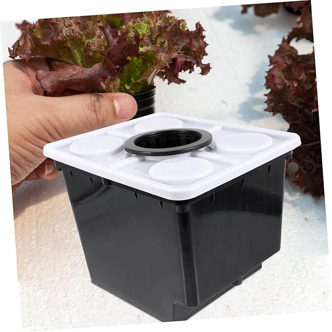 Toyvian Hydroponic Soilless Cultivation Bucket Lid for Greenhouse Vegetable and Fruit Gardening Easy Installation and Practical for Home Planting
