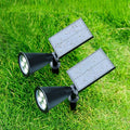 Solar Outdoor Night Light No Wires Spotlight 4-LED Courtyard Garden Landscape Lighting Lawn Ground Plug-in Light