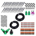 Drip Irrigation Kit | Complete 1/4 Inch Misting EquipmentGarden Watering System - for Lawn Backyard Yard Greenhouse Homeowners Gardeners Farmers