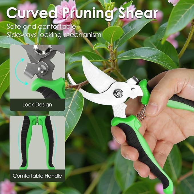 Orientools Gardening Gifts for Women &amp Men Garden Tools Set Kit with Bag 11 Piece Gardening Hand Tools Allotment Gifts for Gardeners