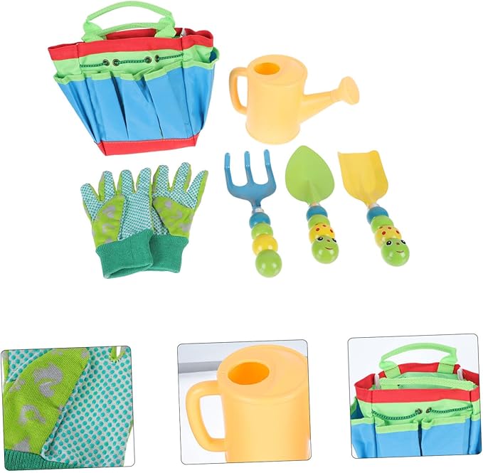 TOYANDONA 1 Set Garden Tool Multi Purpose Gardening for Ergonomic Design for Easy Grasp for Flower and Vegetable Planting Bright Colors for Boys