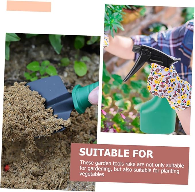 Garden Tool Set with Shovel Rake Pruning Shears 5pcs Portable Hand Tools Kit for Flower Planting and Lawn Care with Storage Case