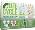 Miracle LED Plant Life Cycle 3-Socket Synchronized Grow Light Kit with 3 Blue Spectrum and 3 Red Spectrum Multi-Plant Bulbs with Sproutmatic Timer Controls (2 Pack)