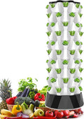 Hydroponic TowerVertical Planter TowerAutomatic Water Circulation SystemSuitable for Leafy Greens and Herbswith Hydrating Pump Timer Adapter8floors