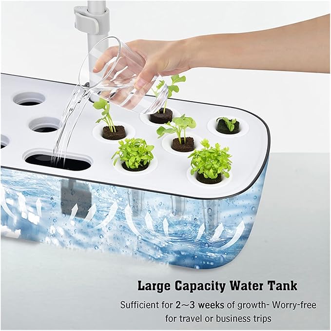 Hydroponic Equipment 8Hole Hydroponics System Kits Box Intelligent Vegetables Planters Home Indoor LED Growth Lamp Soilless Cultivation Equipment Indoor Garden