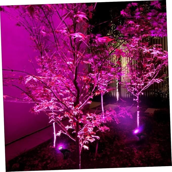 2pcs Solar Garden Decor Landscape Lights Ground Plug Outdoor Solar Spotlights for Pathway and Garden
