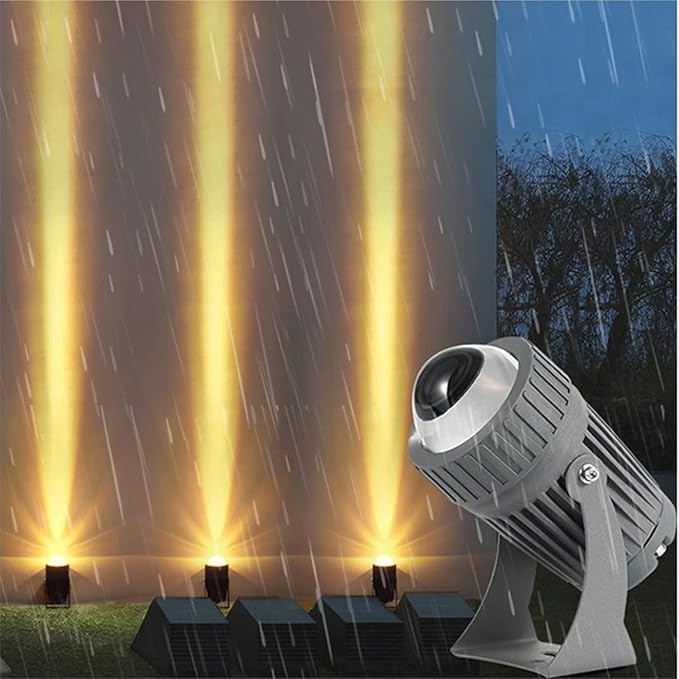 LED Beam Spotlight - LED Beam Wall Washer Long Throw Spotlights Narrow Beam for Building Exterior Wall Lighting Weddings Parties Exterior Wall Wash Lights(White10w(24v))