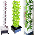 AMNOOL 45-Hole hydroponic Planting Tower Hydroponic Tower Planting Points Indoor Vertical Gardening Greenhouse Farm hydroponic Planting kit