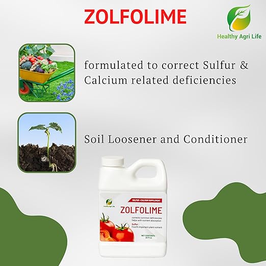 Healthy Agri Life - Sulfur Lawn and Plant Food Liquid - Soil Loosener and Conditioner- Great for Compact Soils Standing Water Poor Drainage