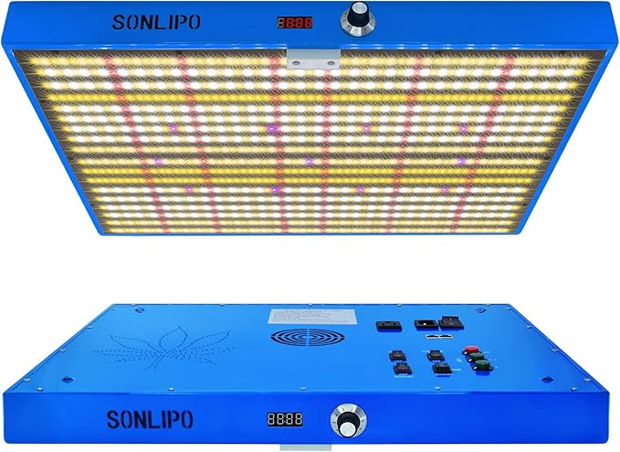 240W LED Grow Light 4x4 ft Coverage Dimmable Full SpectrumTimersDaisy Chain Veg &amp Bloom Plant Growing Lamps for Indoor Growing Hydroponic Sunrise Sunset Grow LightsHigh Yield PPFD …