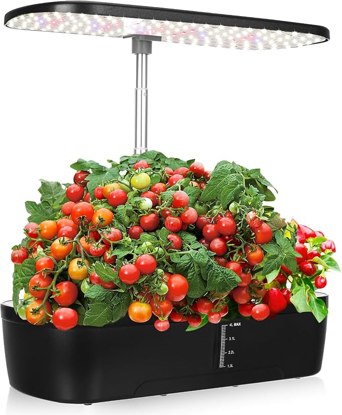 Indoor Garden Kit with Hydroponics Supplies 12-Pocket Plant Growing Machine Easy to Use for Home Gardening