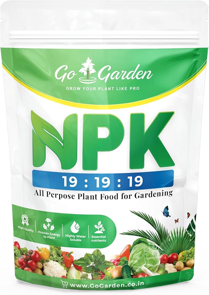 Go Garden Npk 19 Fertilizer Powder for All Plants Growth Plant Food Growth for All Types of Plants and Gardening Purpose 950Gm