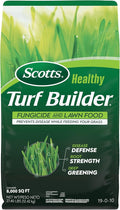 Scotts® Healthy Turf Builder® Fungicide and Lawn Food 2-in-1 Fungicide and Fertilizer Prevents Disease While Feeding Grass Controls 27 Diseases - Powdery Mildew Red Thread Brown Patch 27.4 lbs.