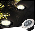 LED Landscape Lamp Buried Lights AC85-265V Round Embedded Floor Lamp IP67 Outdoor Waterproof Lawn Lamp Spotlight Garden Underground Lamp for Driveway Pathway Garden(Green15W)