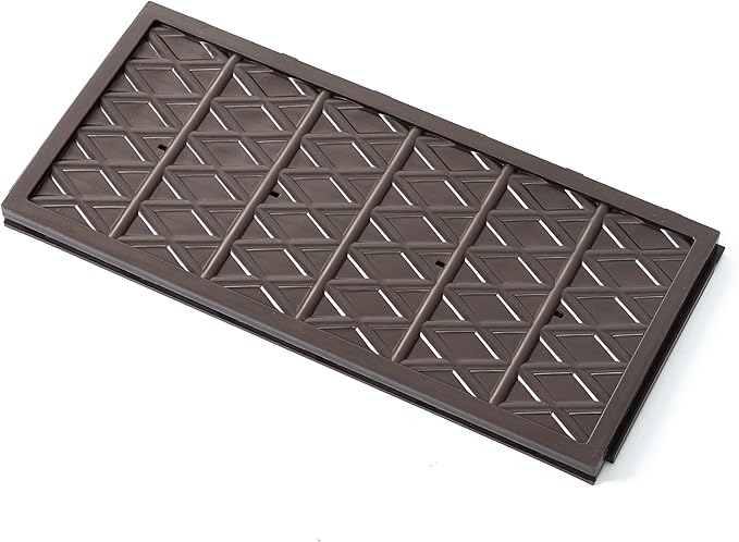 Anwick Raised Garden Bed Set of 4 Planter Raised Beds Kits with 8 Drain Holes Planter Boxes Outdoor for Climbing Vegetables Flowers LawnEasy Assembly 62.8x15.7x14.6