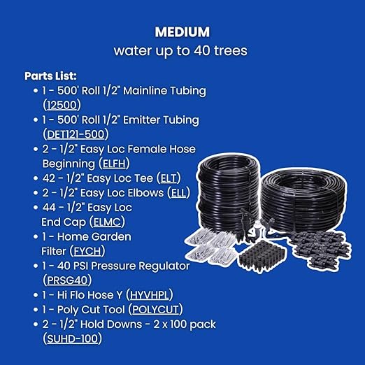 Dripworks Premium Orchard Irrigation Kit - Waters Upto 40 Trees | Agricultural Grade Components | Trusted Brand Since 1991