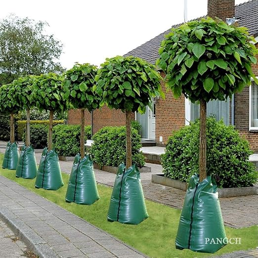 20 Gallon Slow Release Tree Watering Bags - Drip Irrigation for Newly Planted or Established Trees (4 Pack)