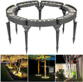 Outdoor Landscape Spotlights Outdoor Palm Tree Lights LED Low Voltage Landscape Tree Ring Lights Garden Lights IP65 Weatherproof(Warm White LightPack of 7)