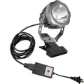 Kiven IP65 Waterproof LED Landscape Clamp Light LED Decorative Spotlight Lamp with Plug-in Cord and Timer for Indoor Outdoor Yard Step Statue LED Lawn Light - Grey (10W Warm White)