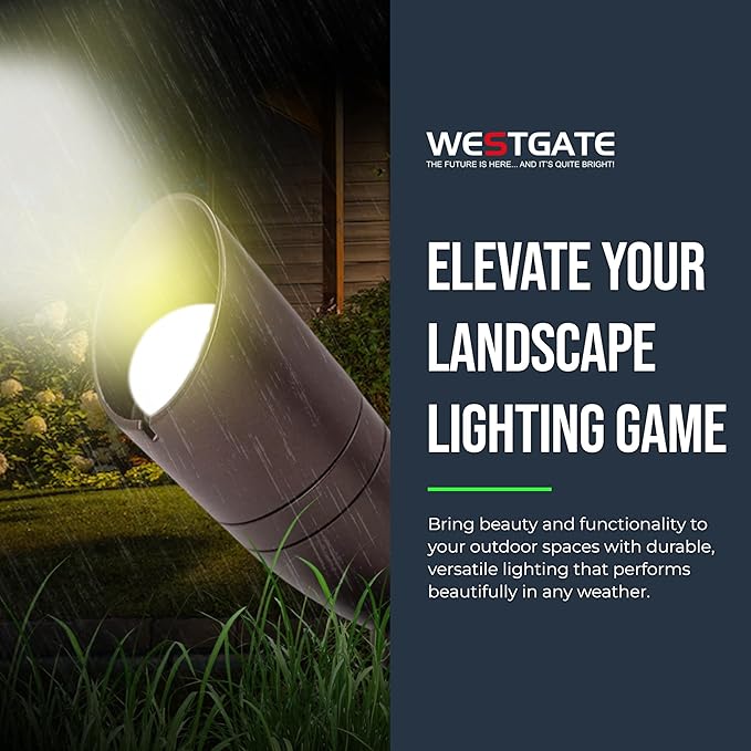 Westgate RGBW LED Spot Light - Oil-Rubbed Bronze Bluetooth WG APP 700LM 12-24V Deck Driveway Landscape Recessed Lighting Can Lights Pot Lights Outdoor Dimmable Garden Patio Accent