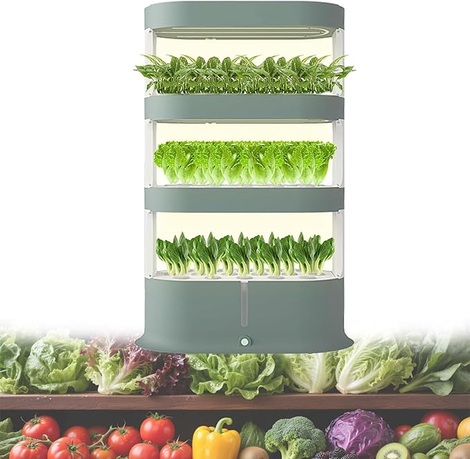 Hydroponic Cultivation System with Remote Control Automatic Pump &amp Timer for Herbs and Vegetables in greenhouses
