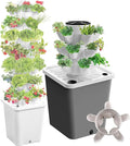 Vertical Hydroponic Tower Garden with 10L Water Tank - Ideal for Growing Fruits Vegetables and Flowers - Includes Water Pump20Holes (10holes