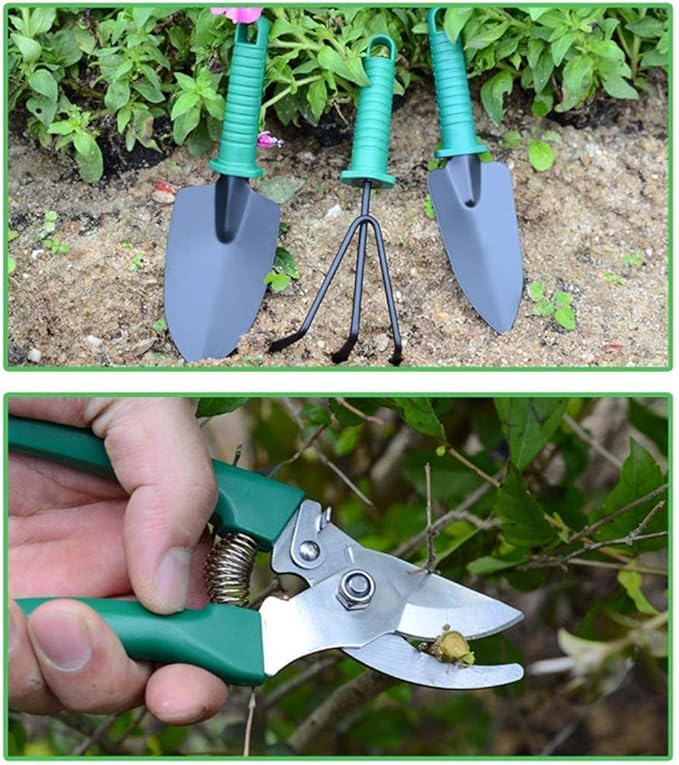 5PCS Gardening Tool Set Plant Care Mechanics Kit Pruning Tools with Carrying Case