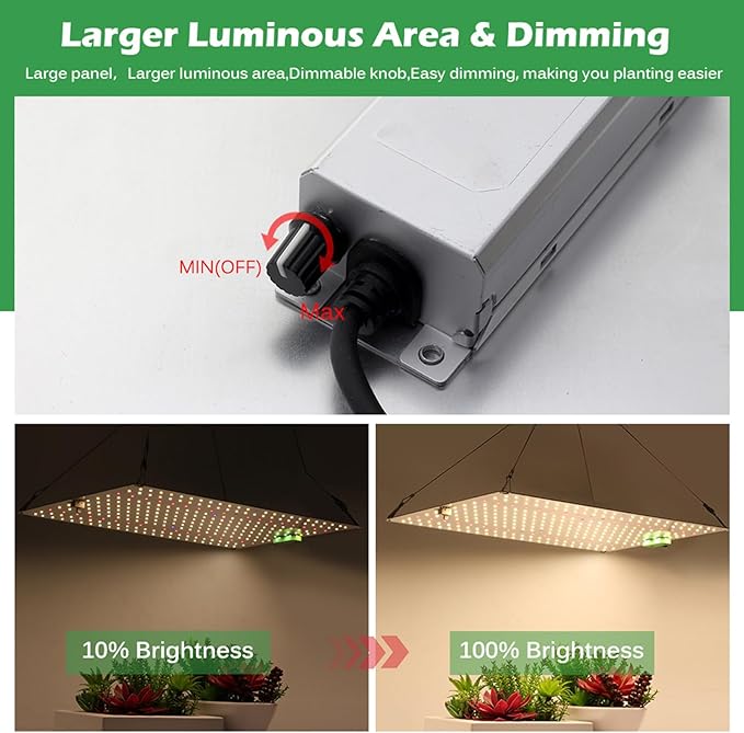 1200W/1500W LED Grow Light Full Spectrum Phytolamp Dimmable Plant Grow Light with Veg/Bloom Mode for Indoor Plants Seeding Veg &amp Bloom276Leds
