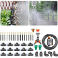 Automatic Drip Irrigation System Automatic Irrigation Equipment Set Automatic Drip Irrigation Kit Suitable for 1/2 and 3/4 Faucets Full Coverage Smart Timer 1Sec - 300 Min 40m+Controller