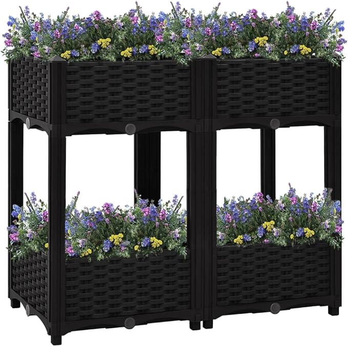 SKM Raised Bed 80x40x71 cm Polypropylene (Weight-13KG)-6535