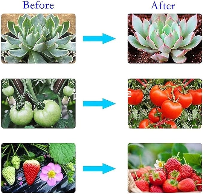 Plant Growth Lamp Metal Full Spectrum Flexible LED Grow Light for Seedlings Flowers(Four-Pipe Timing Switch)