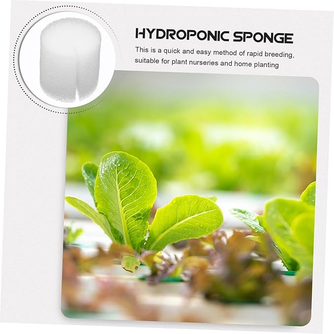 VICASKY 3sets Hydroponic Supplies Reusable Seedling Sponges Square Grow Blocks Sponge 100pcs*3